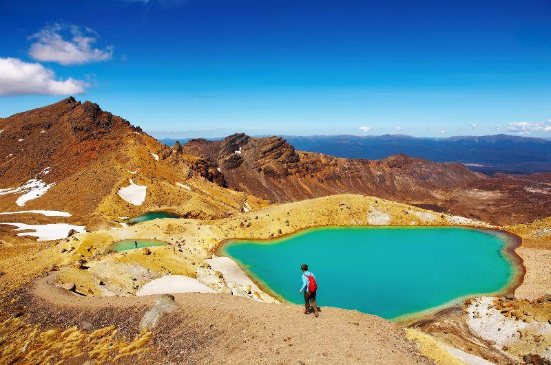 Emerald Lakes on the Tongariro Crossing